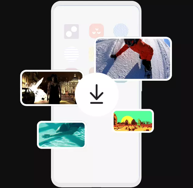 Videos being downloaded to a mobile device